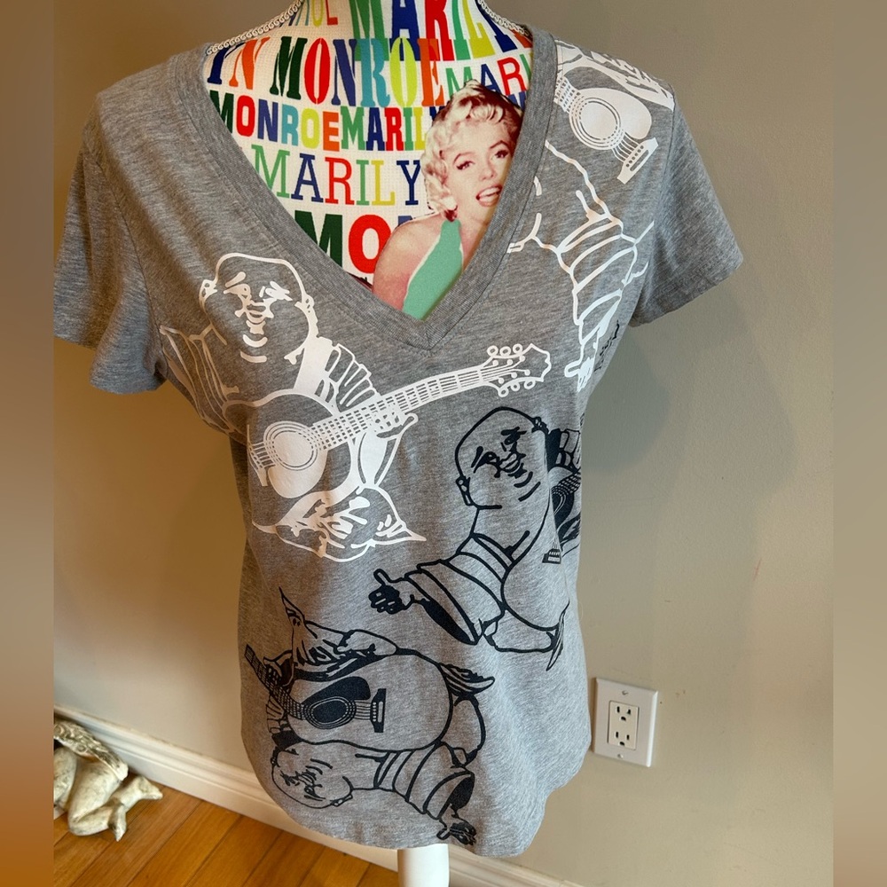 True Religion Graphic Gray Logo Tee